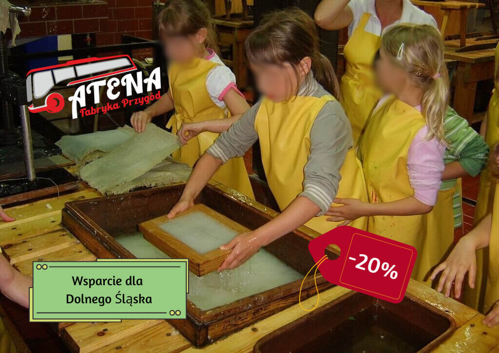 wycieczka szkolna Muzeum Papiernictwa